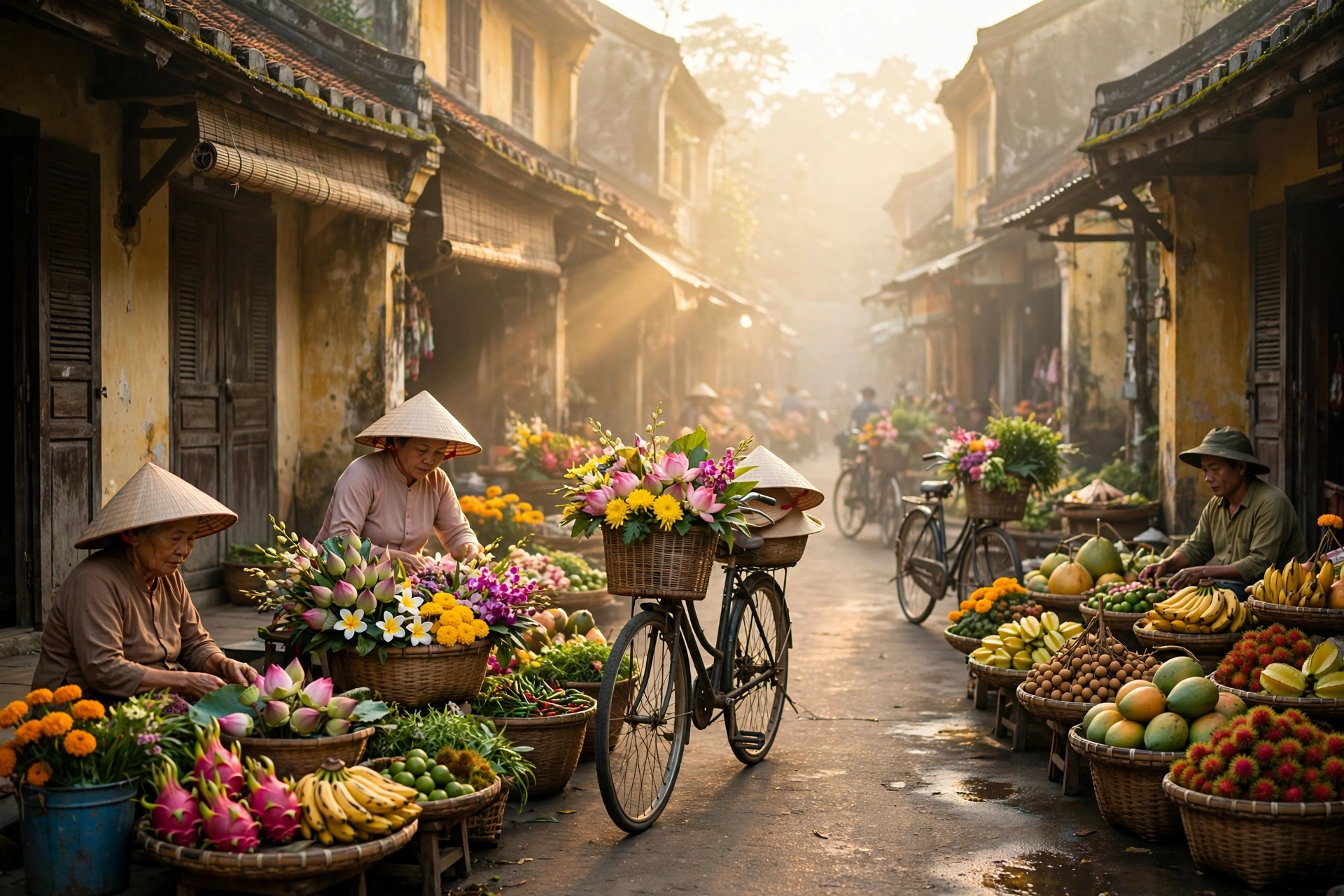 Chợ xưa phố xưa